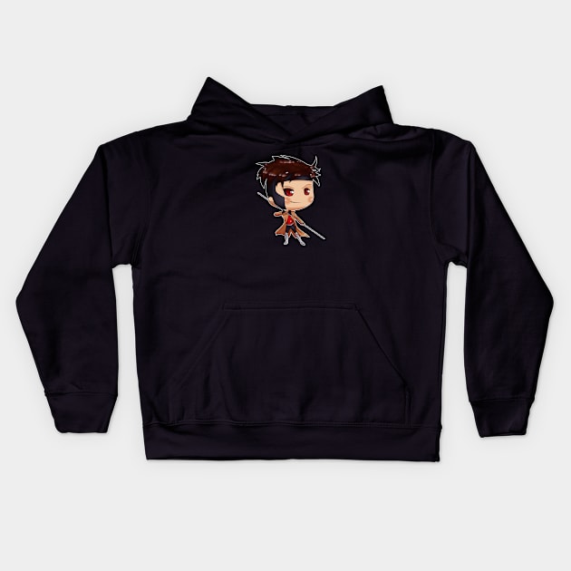 Chibi Gambit Kids Hoodie by sambeawesome